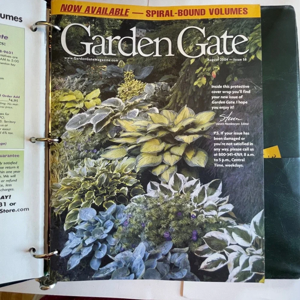 Garden Gate Magazine 2004 Full Year Issues 55-60 with Green Collector Binder
